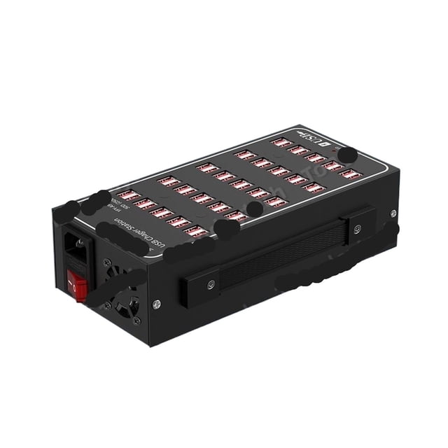 300W Universal Metal Multi USB Charger Station 60 Ports Portable USB Fast Charging