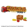 thumbnail image 5 of Large Transport Truck Model, Detachable Cargo Container, Children's Toy, Alloy Semi Truck, Vegetable Fruit And Beverage Transport Vehicle Trailer Toys for Boys, 5 of 5