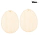 thumbnail image 2 of 100 Uds. Chip de huevo de madera respetuoso con el medio ambiente Chip de huevo de Pascua hecho a mano accesorio DIY, 2 of 8