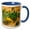Blue/White, variant on 3drose, Usa. Texas, Guadalupe Mountain Np, Prickly Pear Cactus., 11oz Mug