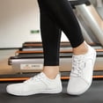 thumbnail image 6 of AUDeals Wide Toe Barefoot Shoes, Zero Drop Sneakers for Men and Women with Breathable Comfort (White, 8.5), 6 of 6