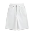 thumbnail image 4 of Womens Jean Shorts High Waisted Summer Stretchy Casual Elastic Waist Denim Shorts with Pockets, 4 of 5