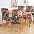 thumbnail image 7 of BZSMCE Chairs Slipcovers Dining Chair Covers Red and Black Plaid with Christmas Creative Pattern, 7 of 7