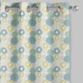 thumbnail image 2 of S4Sassy Cotton Duck Artistic Flower White Mandala Set Of 2 Panel Eyelet Bed Room Short Window&nbsp;Curtains&nbsp;Drapes- 54X56 Inches, 2 of 4
