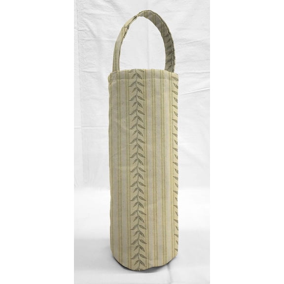 Striped Vines Wine Bottle Gift Bag (Yellow)