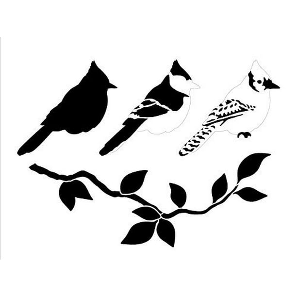 Download Blue Jay Stencil By Studior12 Layered Bird Coaster Art Small 8 X 6 Inch Reusable Mylar Template Painting Chalk Mixed Media Use For Journaling Diy Home Decor Stcl1060 Walmart Com Walmart Com