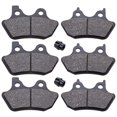 thumbnail image 1 of MWMNUN Pastillas de freno delanteras y traseras para Harley Davidson Softail Fat Boy Heritage Classic FLHRCi Road King Classic Touring FLHT Road Glide Dyna Electra Glide Sportster XLH883R/2000-2007, 1 of 5