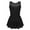 Black, variant on Girls Spakle Rhinestones Figure Ice Skating Dress Gymnastic Tank Leotard 6-16 Black 10