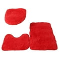 thumbnail image 4 of Transemion 1/2/3/5 3pieces Anti-slid Particles Rug Set Secure And for Slip-free Bathroom Mats For Red 5PCS, 4 of 6