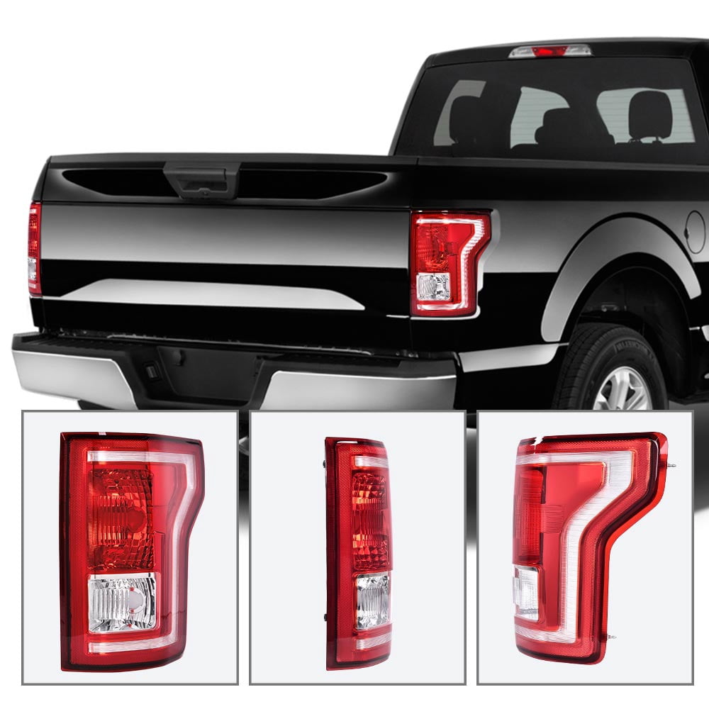Red Tail Light Right Passenger Side 1Pcs Halogen Brake Lamp Assembly Fit For Ford F-150 2015-2017