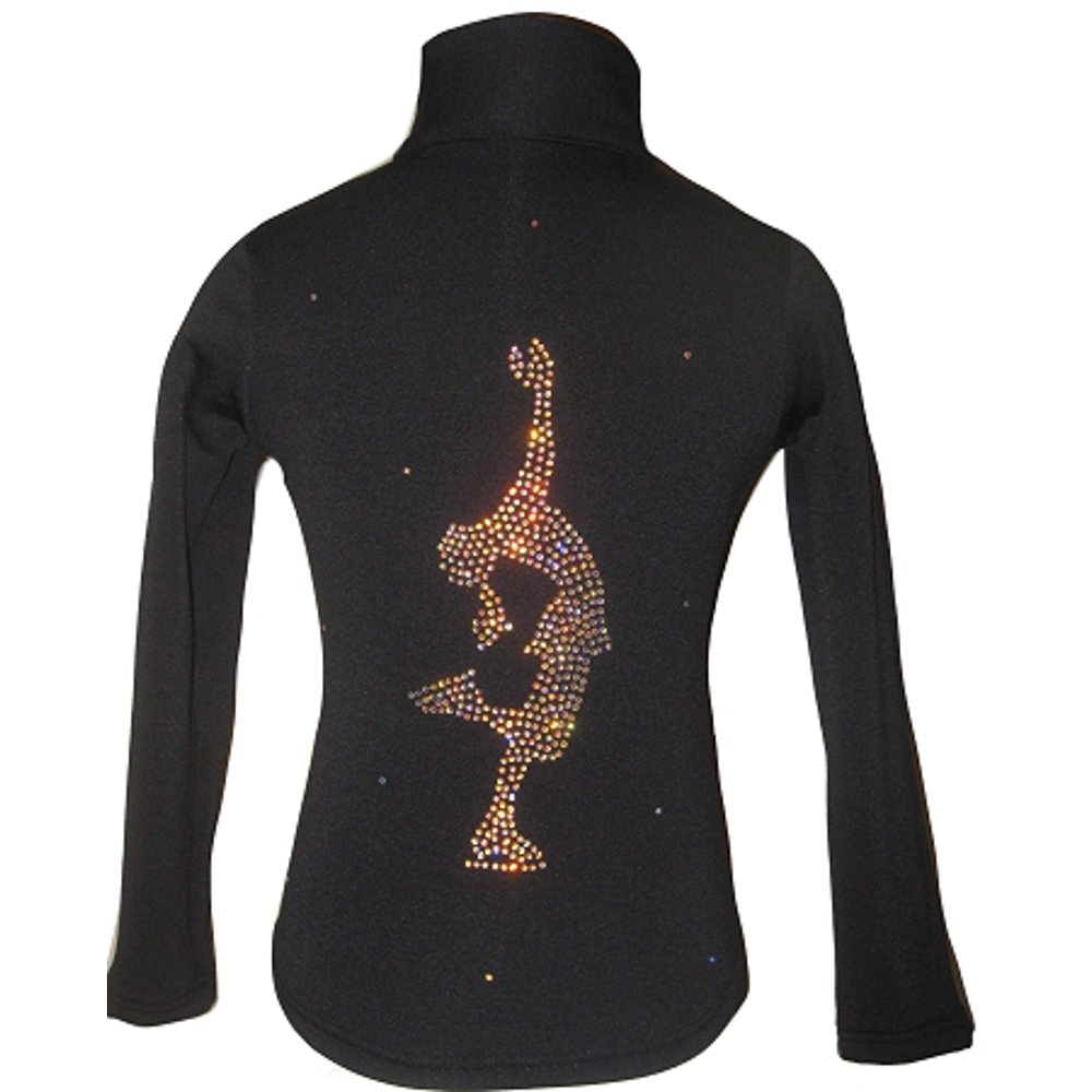 Ice Fire Skate Wear Ice skating Jacket with "Layback" applique