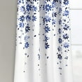 thumbnail image 2 of Alishomtll Valance Curtains Falling Flower Rod Pocket Light Filtering Window Drapes ,18"L x 52"W,Blue, 2 of 7