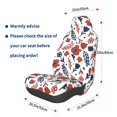 thumbnail image 3 of Fuzoiu Red Blue Leaves Print Elastic Car Seat Covers, Seat Cover Protector,Universal Fit Interior Covers for Most Cars,Washable Seat Cover Non Slip for SUV,Sedan,Van, 3 of 5