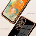 thumbnail image 2 of for Samsung Galaxy A23 5G Case Love Heart Plating Electroplate Luxury Elegant Case Camera Protector Soft TPU Shockproof Protective Corner Back Cover Galaxy A23 5G Case -Black, 2 of 10
