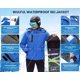 thumbnail image 4 of WULFUL - chamarra de esquí impermeable para hombre, chamarra de nieve cálido para invierno, cortavientos de montaña, Azul Real,, 4 of 8