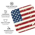 thumbnail image 3 of Disketp Vintage American Flag Funny Coasters,4 Pcs Leather Coasters with Holder, Perfect Housewarming Hostess Gifts,Protect Furniture from Water Marks Scratch and Damage-Square, 3 of 6