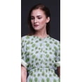 thumbnail image 3 of Bimba Rayon Monstera Leaves Womens Printed Side Slit SummerÂ&nbsp;DressÂ&nbsp;Long Maxi Gown-Medium, 3 of 6