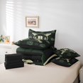 thumbnail image 6 of Erosebridal Kids Initial Personalized Gifts 7pcs Bedding Comforter Set,Beige Alphabet R Queen Bedding Sets For Baseball Gamer,Reversible black, 6 of 7