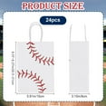 thumbnail image 2 of 24Pcs Baseball Party Favor Bags Rectangle Paper Gift Bags with Handles for Baseball Theme Sports Day Goody Birthday Party Decorations Supplies (6x8x3 Inch), 2 of 9