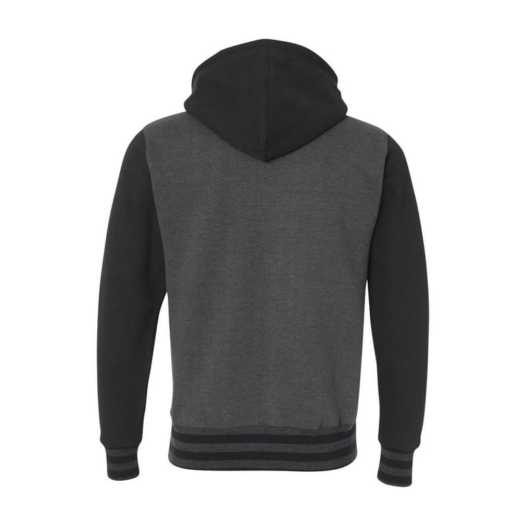 Unisex Varsity Zip Hooded Sweatshirt