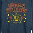 thumbnail image 3 of Gilmore Girls - Stars Hollow Plaid Lightweight French Terry Wide Neck Long Sleeve Graphic Shirt, 3 of 5