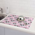 thumbnail image 5 of Dish Drying Mat, Cartoon Cow Print Cowboy Hat Absorbent Microfiber Kitchen Mat, Heat Resistant Drying Mat Kitchen Counter for Dishes, Utensils, Pots, Pans, Drainer Mats 18x24in, 5 of 7
