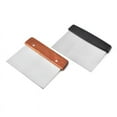 thumbnail image 2 of Gseagtia Ergonomic Stainless Steel Dough Scraper, 16 x 11.5 cm with PP Handle, 2 of 7