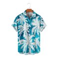 thumbnail image 4 of Camisas casuales de manga corta estilo hawaiano de moda de verano para hombres Pompotops  oipoqjl43926, 4 of 6