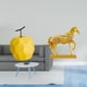 thumbnail image 2 of Escultura de fruta de , adorno de mesa coleccionable, estatua geométrica, decoración para festival, oficina, figura de caballo, decoración, e, 2 of 8