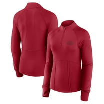 Women's Fanatics Scarlet San Francisco 49ers Elements Quarter-Zip Jacket