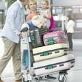 thumbnail image 6 of Luggage Handle Wrap for Suitcase 4-Pack Includes Back Information Card White Daisies and Green Leaves, 6 of 6