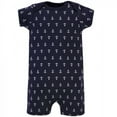 thumbnail image 3 of Hudson Baby Infant Boy Cotton Rompers 3pk, Sailor Whale, 3-6 Months, 3 of 4
