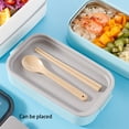 thumbnail image 4 of Naiovety Fiambrera portátil de acero inoxidable PP, contenedor de almacenamiento de alimentos frescos, Bento, microondas, cajas de horno para viajes al Cocina y Comedor Capa única rosa Naiovety HA072616-01B, 4 of 6