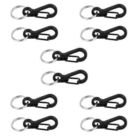 Foto&Tech Small Camera Quick Release Adapter Clip Set for Camera with Round Strap Lugs for Camera Strap Compatible with Canon Nikon Sony Mirrorless Camera 33lb Breaking Force (5 Set Black)
