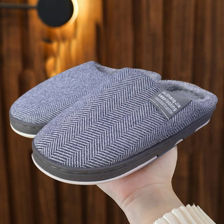 

Ediodpoh Kids Shoes Fashion Flat Home Cotton Slippers Comfortable Soft Bottom Warm Cotton Slippers Grey 12