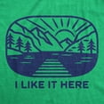 thumbnail image 2 of Womens I Like It Here T Shirt Funny Camping Nature Outdoors Lovers Tee for Ladies Womens Graphic Tees, 2 of 9
