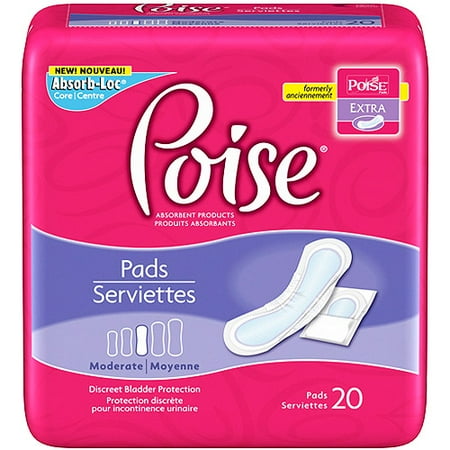 poise incontinence absorbency ct pad extra walmart