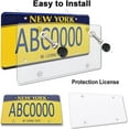 thumbnail image 4 of shiyou-2-Pack All Weather License Plate Bubble ShieldsCurved Surface Design,Unbreakable Licence Plate Protector Fits All Standard 6x12Inches License Plates (Light Gray), 4 of 4