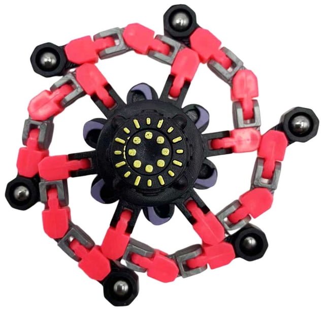 Vogacara Juguete para aliviar el estrés deformable DIY para niños, giroscopio giratorio con punta de dedo, cadena creativa, Robot giroscópico mecánico Juguetes No. 4 Vogacara FN007767-04