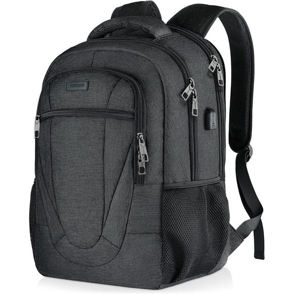 Mochila de viaje para portátil BIKROD 45 L extra grande de 18.4 pulgadas, negra