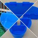 thumbnail image 3 of unbranded 10Ud Comederos De Plástico Para Jaula De Semicircular Azul Fácil Limpieza, 3 of 8