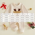 thumbnail image 3 of mgoYE Baby Boy Long Sleeve Christmas Outfit Embroidery Romper Onesie Newborn Infant Romper Clothes 12-18 Months, 3 of 9
