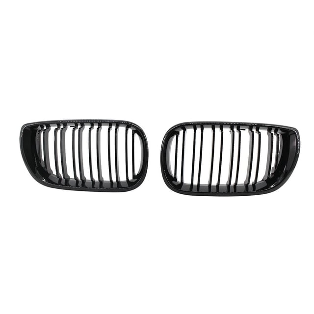 Rejilla De Doble Línea De Rejilla De Capó De Parte Superior Frontal Elegante Brillante Para Protección De Coche Minnieouse VI006875-00