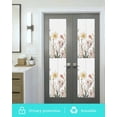 thumbnail image 5 of Window Privacy Film Botanical Floral Spring Stained Glass Window Film Decorative Sun Block Window Cover Summer Farmhouse Flowers Window Clings Static Adhesive Sticker for Bathroom 23.6"x78.7", 5 of 6