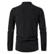 thumbnail image 4 of Blusa y camisa de manga larga con cuello alto para hombre, informal, lisa, con cuello alto, ajustada, de manga larga, 4 of 8
