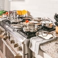 thumbnail image 3 of BergHOFF Belly Shape 12pc 18/10 Stainless Steel Cookware Set, SS Lids, 3 of 10