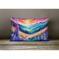 thumbnail image 2 of Carolines Treasures DAC1406PW1216 16 x 12 in. Unisex Annual Larkspur in Color Fabric Decorative Pillow, 2 of 4