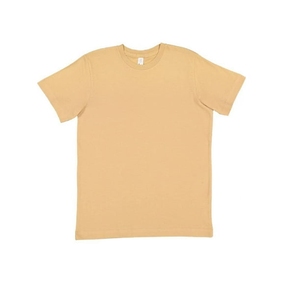 LAT B38038295 Youth Fine Jersey T-Shirt, Latte - Large