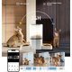 thumbnail image 5 of Comedero automático para mascotas de 6L con doble recipiente, temporizador, control remoto, función de voz, dispensador de comida para perros y gatos, ABS y acero inoxidable, blanco, 5 of 6