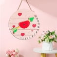 thumbnail image 2 of Valentine's Day Love Pink Welcome Door Sign 7.87x7.87 Red Love Heart Decorations Door Hanger Rustic Wooden Hanging Wall Plaque Sign Happy Valentines Day Wreath for Front Door Porch Housewarming Gifts, 2 of 7